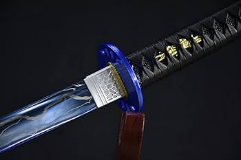 【魁星】中炭素鋼焼藍武士刀  古兵器 武具 刀装具 日本刀 模造刀 居合刀 魁星】中炭素鋼焼藍武士刀 古兵器 武具 刀装具 日本刀 模造